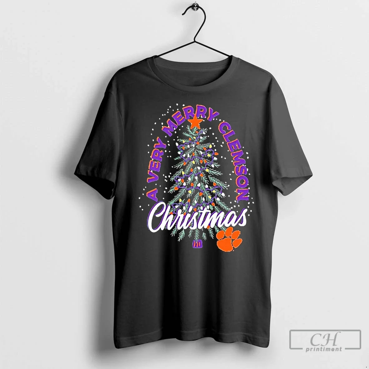 Premium Clemson Tigers A Very Merry Christmas - Adult & Kids T-Shirts, Sweatshirts & Hoodies apparel design preview 1