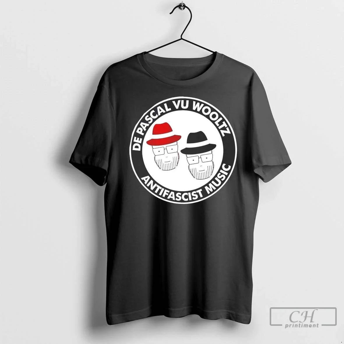 Premium De Pascal Vu Wooltz Antifascist Music - Adult & Kids T-Shirts, Sweatshirts & Hoodies apparel design preview 1