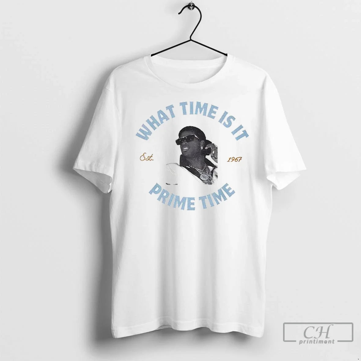 Premium Deion Sanders Coach Prime What Time Is It - Adult & Kids T-Shirts, Sweatshirts & Hoodies apparel design preview 1