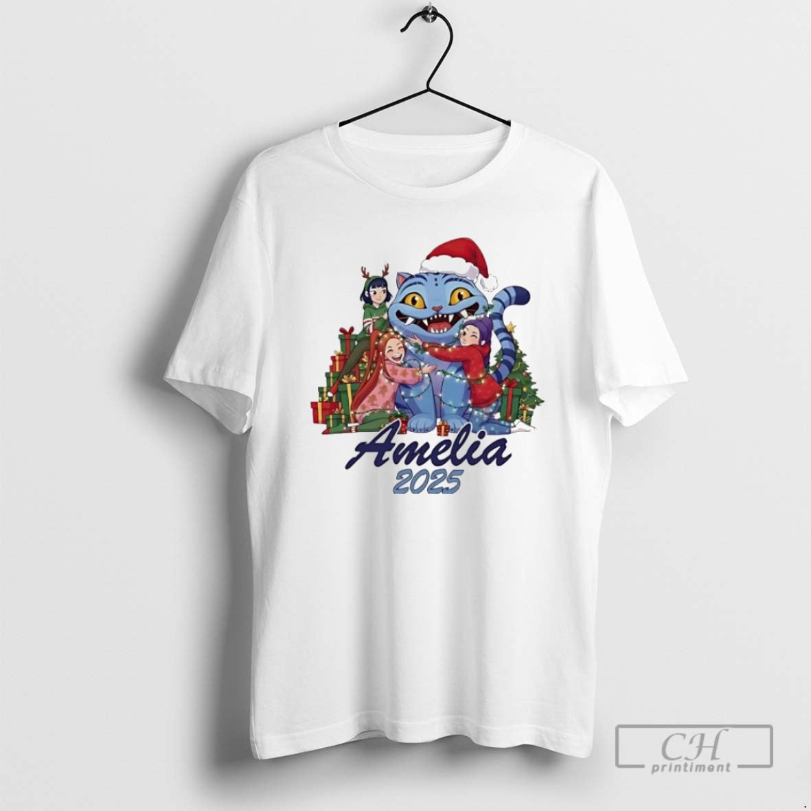 Premium Derpy Custom Huntrix Chistmas Demon Hunter - Adult & Kids T-Shirts, Sweatshirts & Hoodies apparel design preview 1