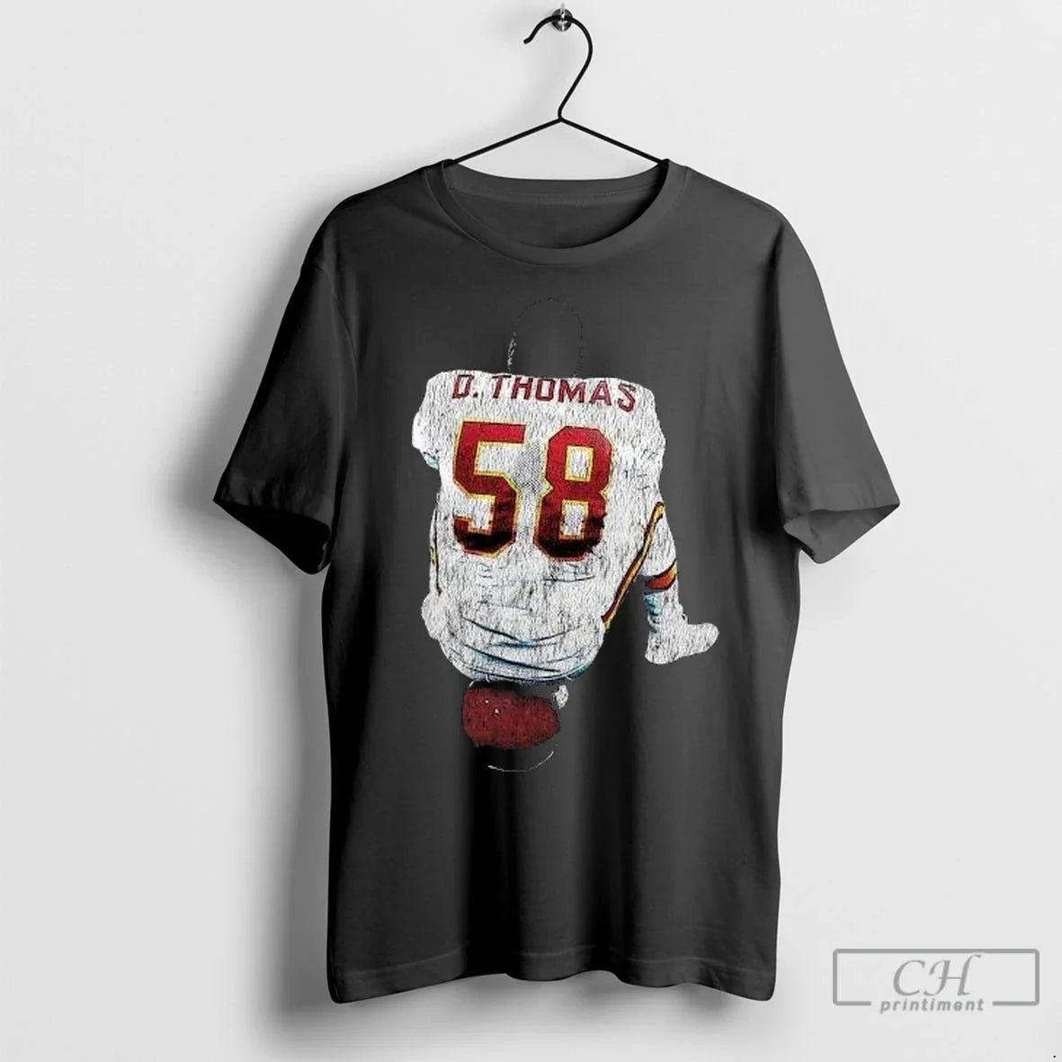 Premium Derrick Thomas X Made Mobb Circle Black - Adult & Kids T-Shirts, Sweatshirts & Hoodies apparel design preview 1