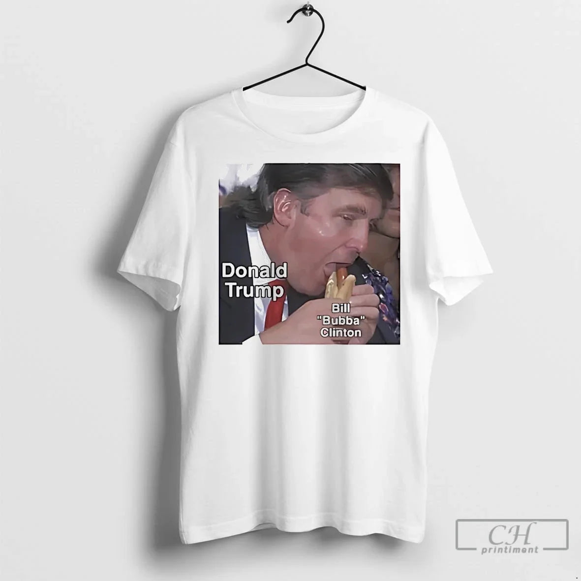 Premium Donald Trump Eating Bill Bubba Clinton - Adult & Kids T-Shirts, Sweatshirts & Hoodies apparel design preview 1