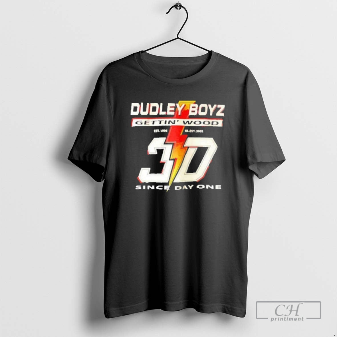 Premium Dudley Boyz Gettin Wood 3d Since Day One - Adult & Kids T-Shirts, Sweatshirts & Hoodies apparel design preview 1