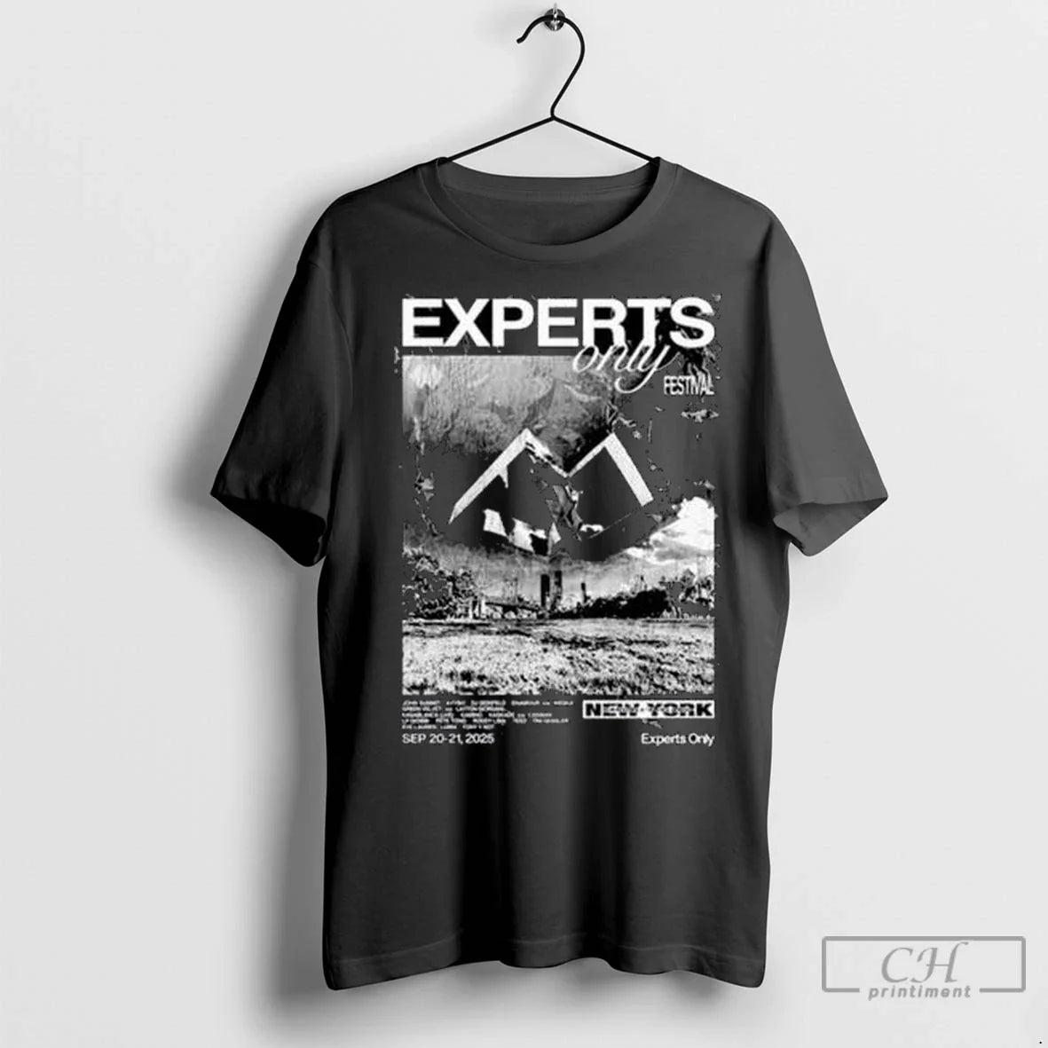 Premium Experts Only Festival Circle Black - Adult & Kids T-Shirts, Sweatshirts & Hoodies apparel design preview 1