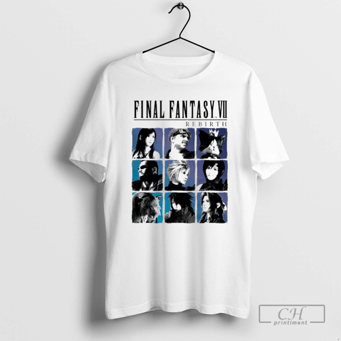 Premium Final Fantasy Vii Rebirth Cast Art Games - Adult & Kids T-Shirts, Sweatshirts & Hoodies apparel design preview 1
