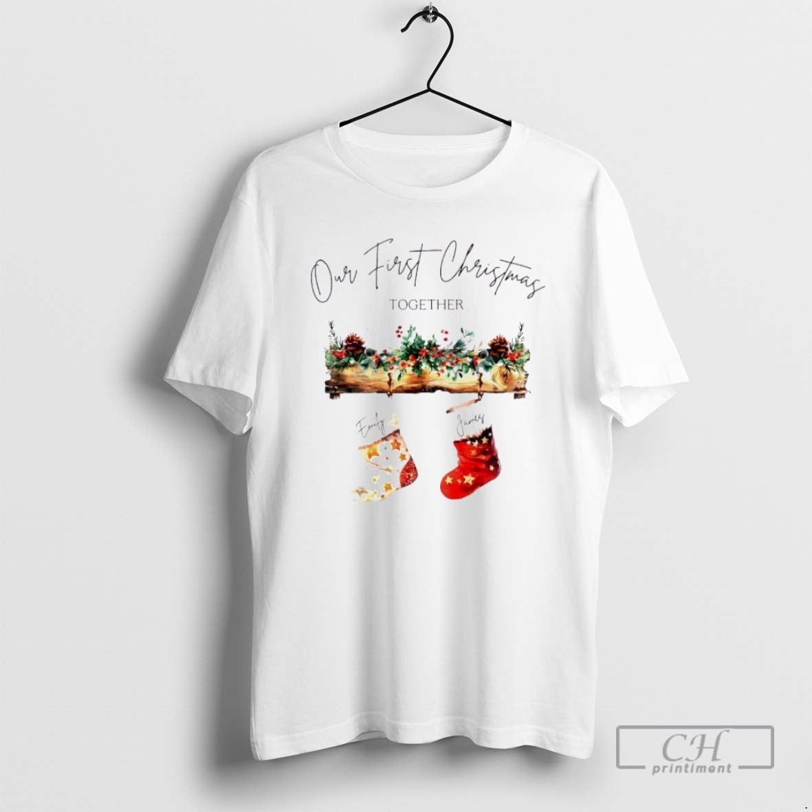 Premium First Christmas Together Personalized - Adult & Kids T-Shirts, Sweatshirts & Hoodies apparel design preview 1