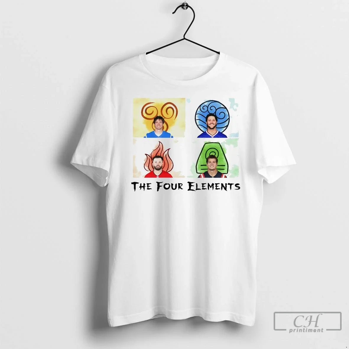 Premium Four Quarterbacks Elements - Adult & Kids T-Shirts, Sweatshirts & Hoodies apparel design preview 1