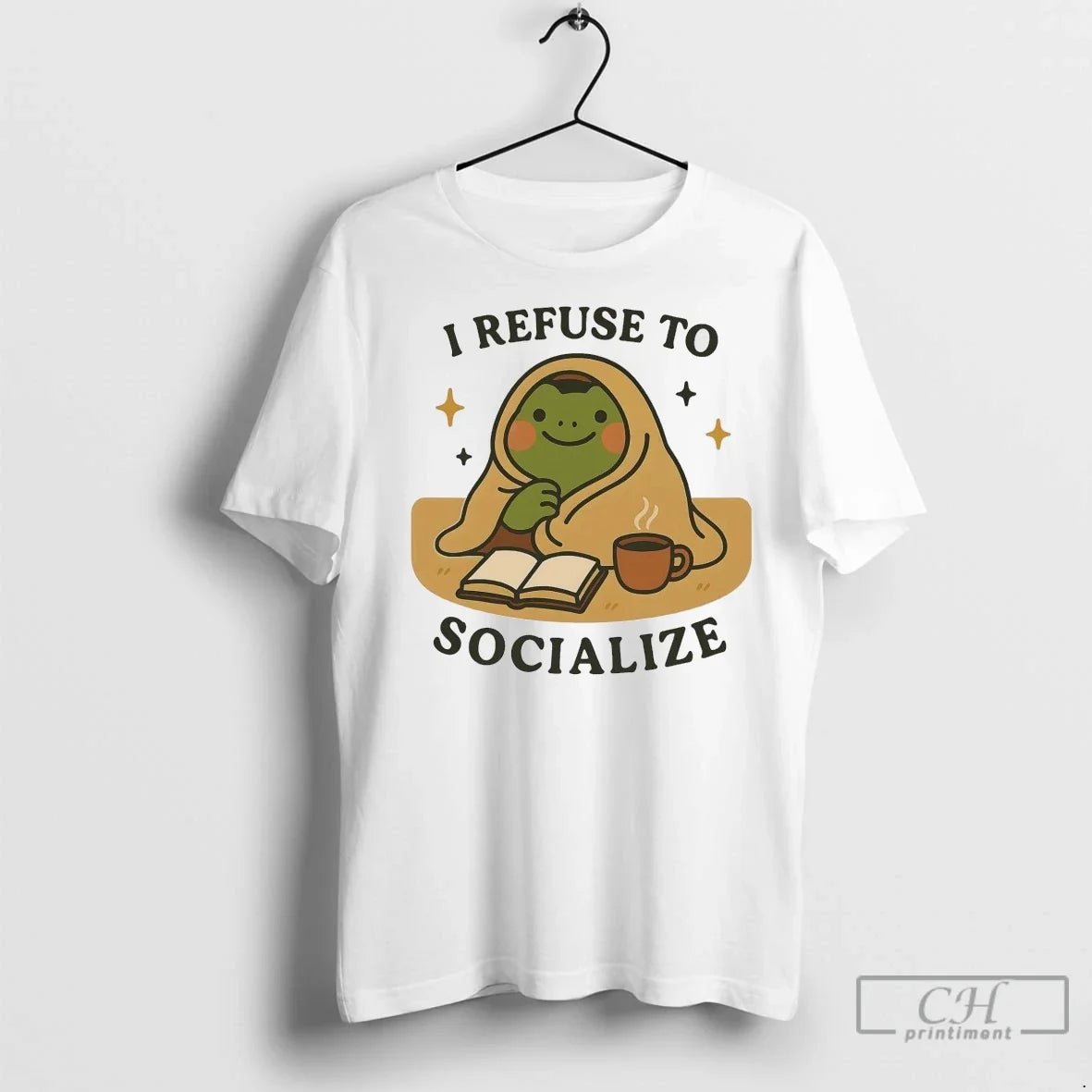 Premium Frog I Refuse To Socialize - Adult & Kids T-Shirts, Sweatshirts & Hoodies apparel design preview 1