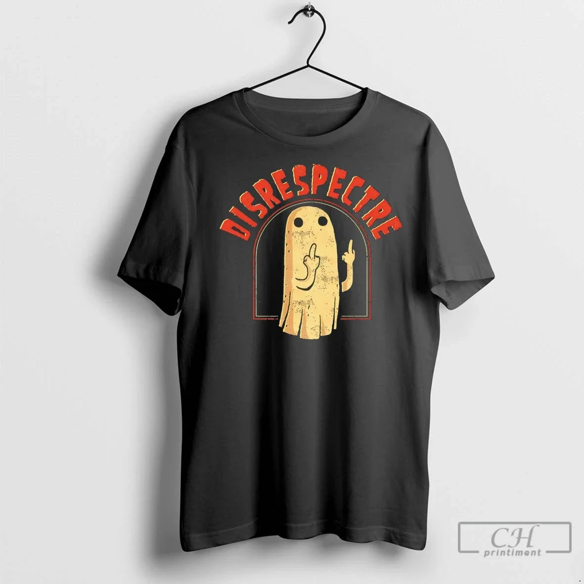 Premium Ghost Middle Finger Disrespectre - Adult & Kids T-Shirts, Sweatshirts & Hoodies apparel design preview 1