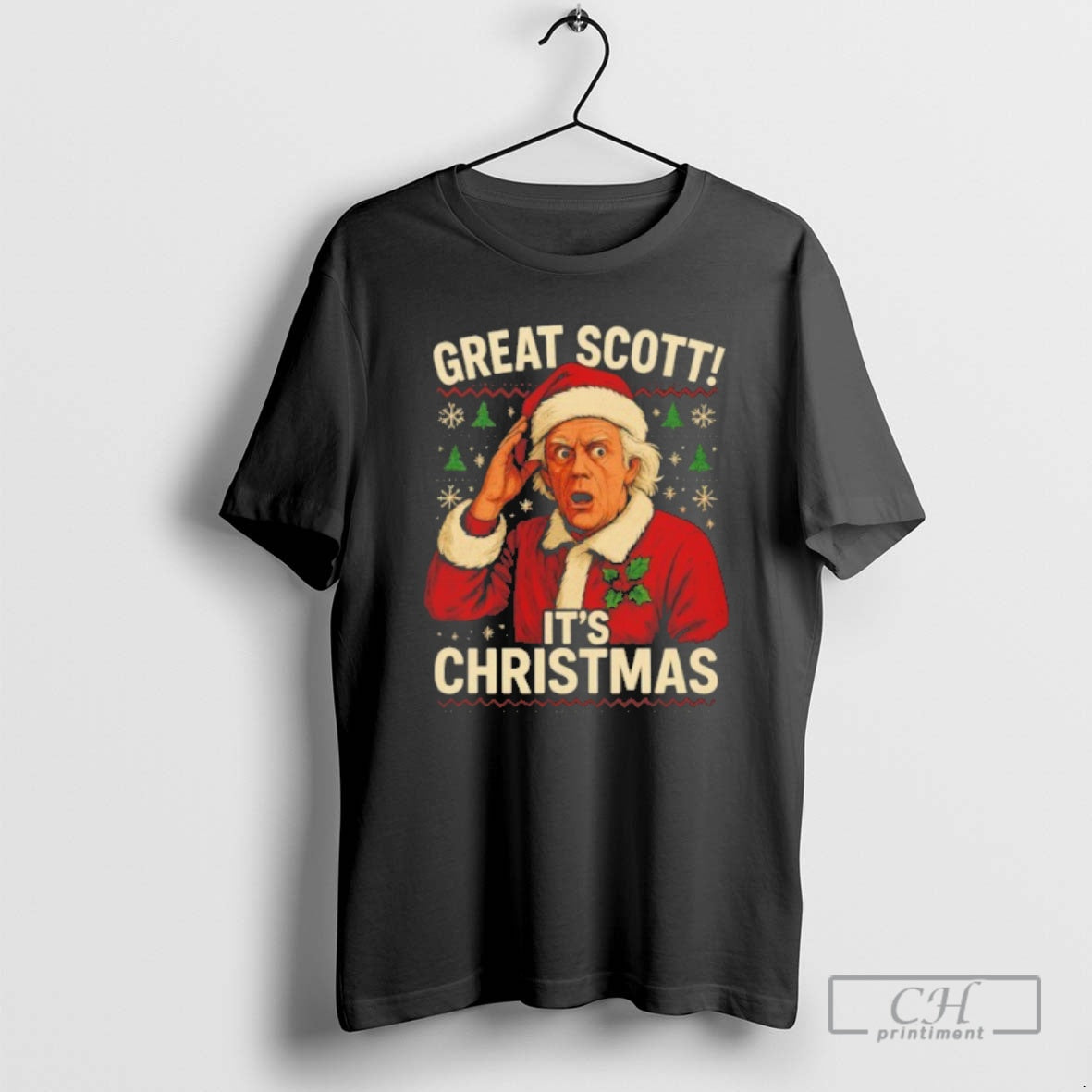 Premium Great Scott Its Back To The Future Ugly - Adult & Kids T-Shirts, Sweatshirts & Hoodies apparel design preview 1
