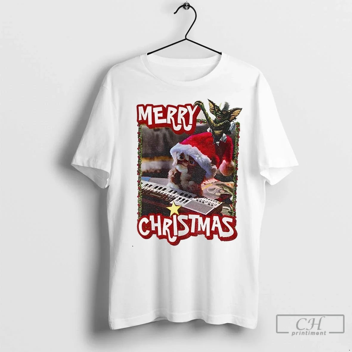 Premium Gremlins Movie Santa Merry Christmas - Adult & Kids T-Shirts, Sweatshirts & Hoodies apparel design preview 1