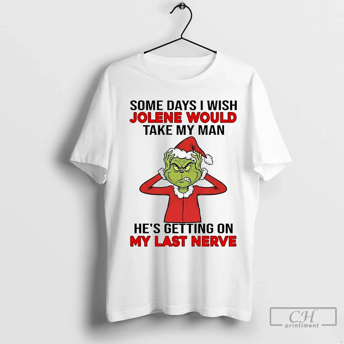 Premium Grinch Some Days I Wish Jolene Would Take My - Adult & Kids T-Shirts, Sweatshirts & Hoodies apparel design preview 1