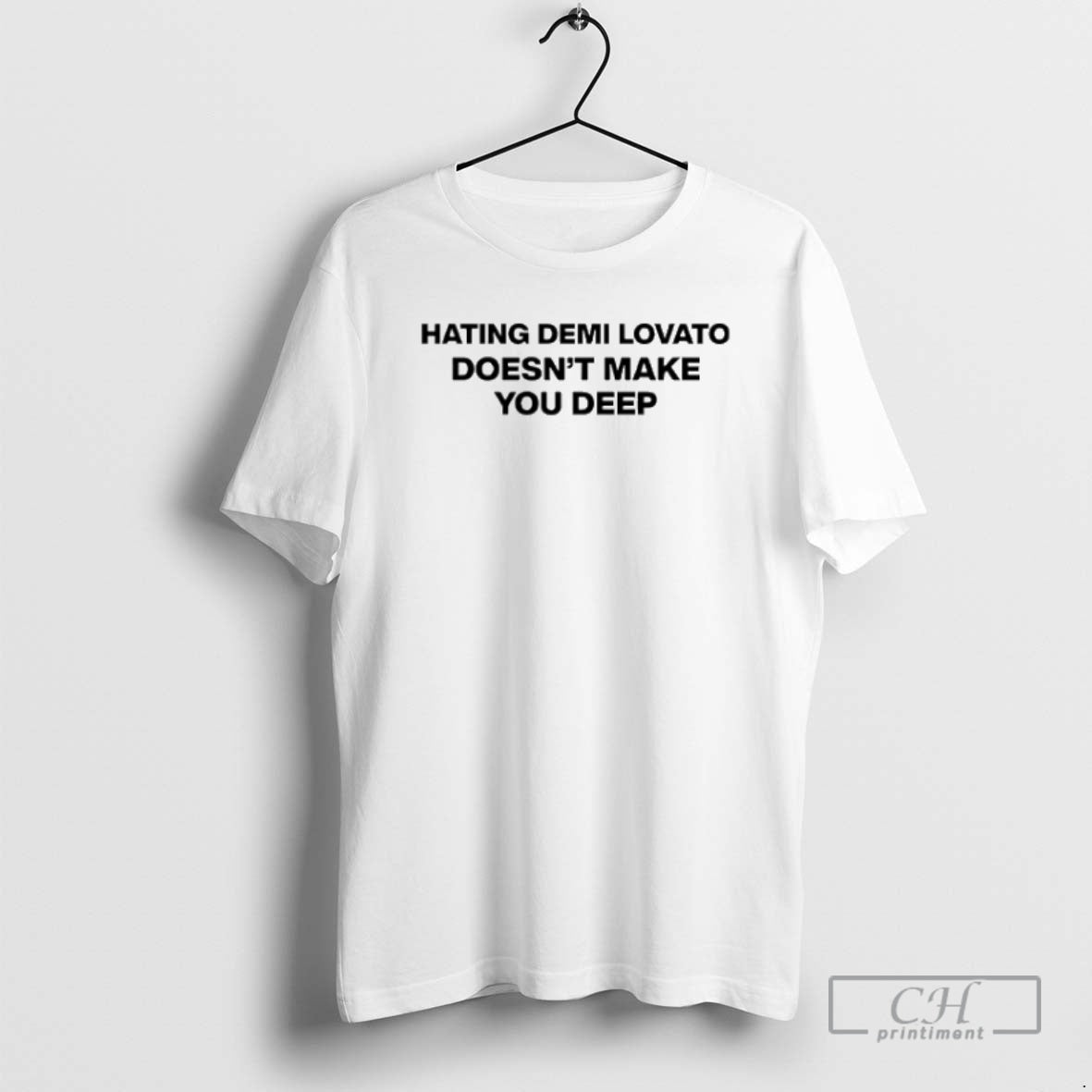 Premium Hating Demi Lovato Doesnt Make You Deep - Adult & Kids T-Shirts, Sweatshirts & Hoodies apparel design preview 1