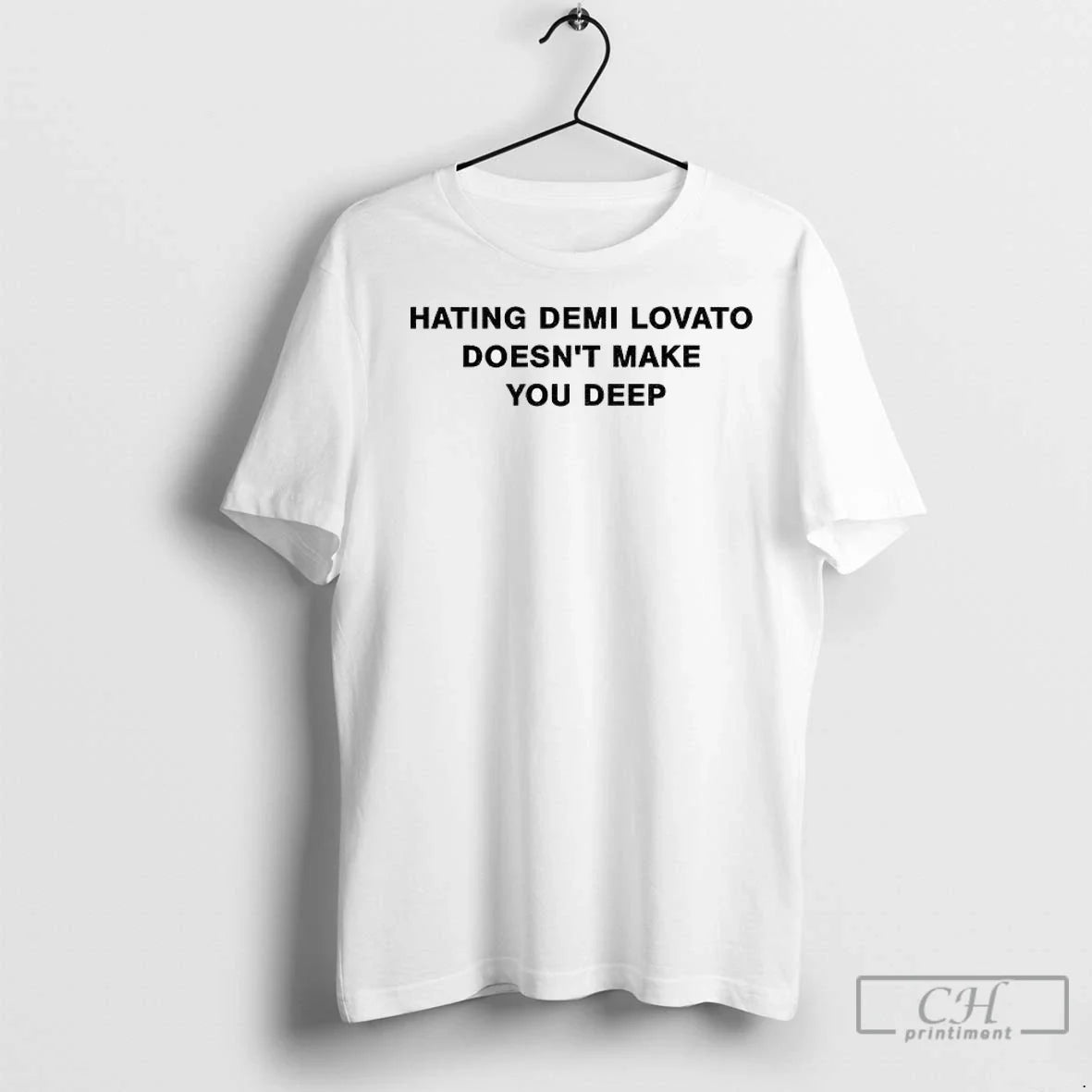 Premium Hating Demi Lovato Doesnt Make You Deep - Adult & Kids T-Shirts, Sweatshirts & Hoodies apparel design preview 1