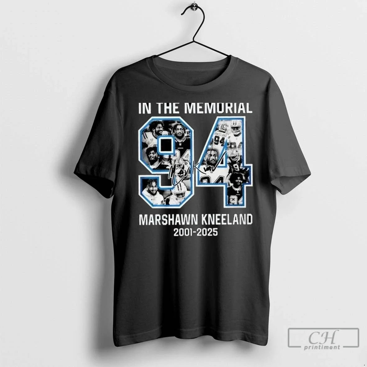 Premium In The Memorial Marshawn Kneeland 94 2001 - Adult & Kids T-Shirts, Sweatshirts & Hoodies apparel design preview 1