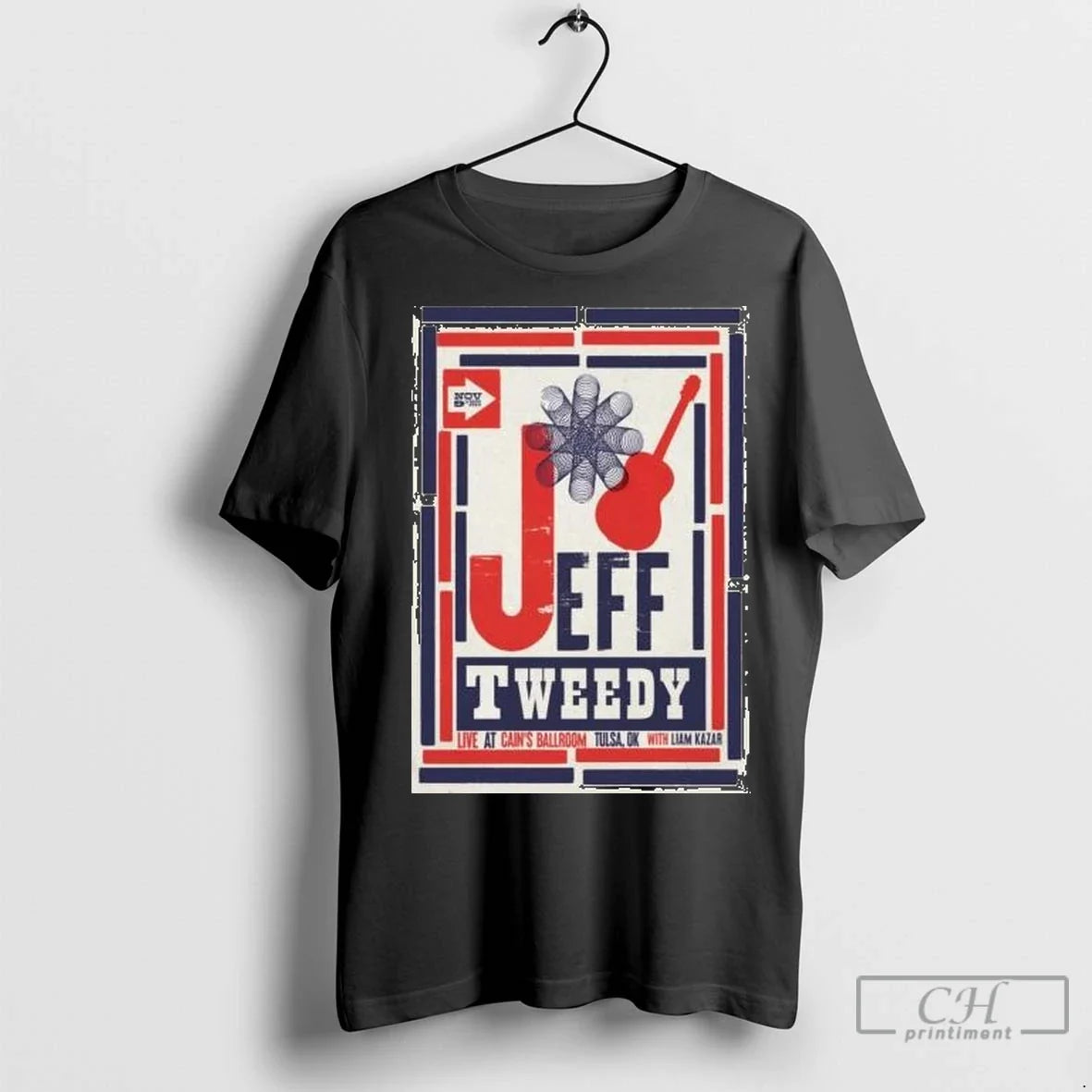 Premium Jeff Tweedy Tour Tulsa Ok On Nov 9 2025 - Adult & Kids T-Shirts, Sweatshirts & Hoodies apparel design preview 1