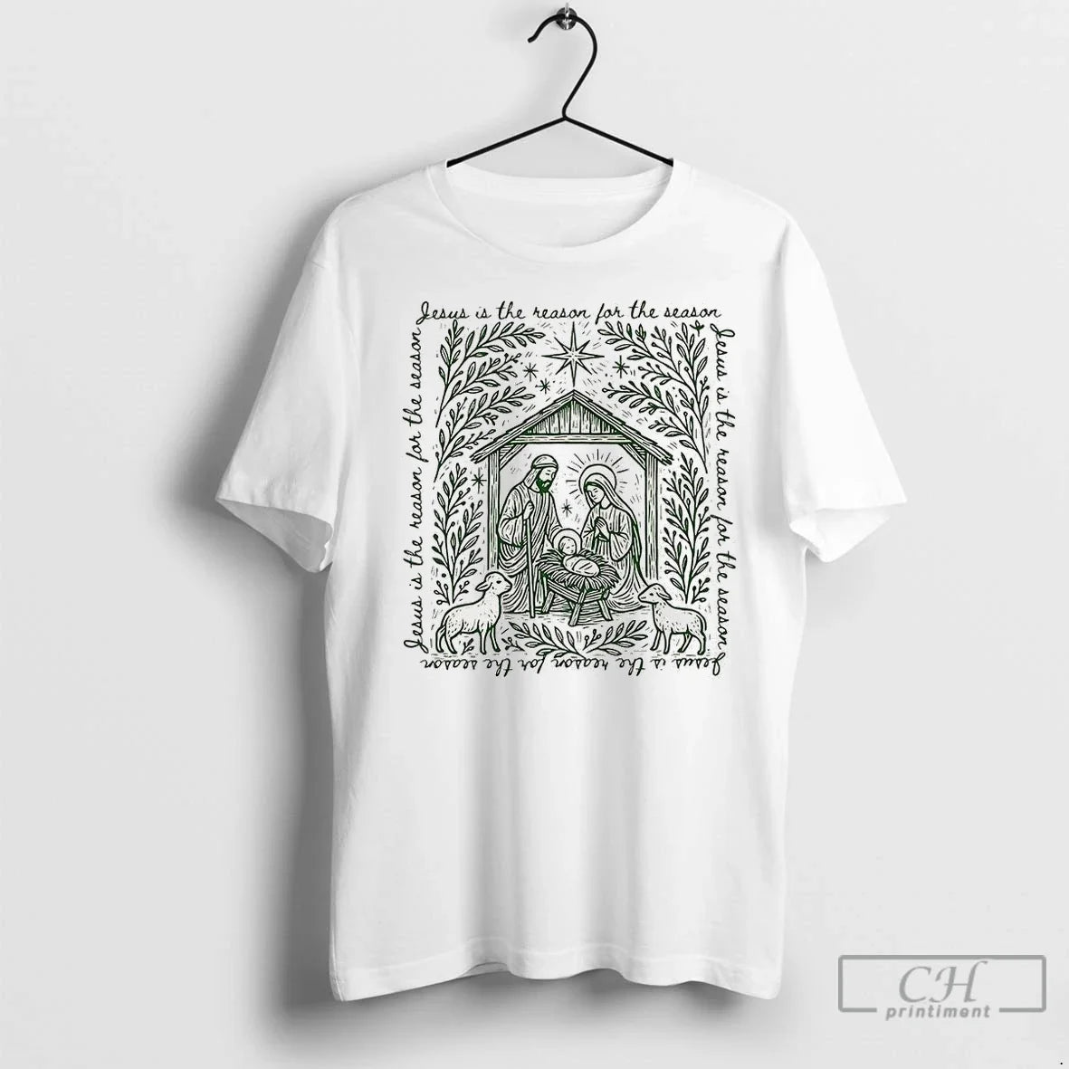 Premium Jesus Is The Reason For Season Christian - Adult & Kids T-Shirts, Sweatshirts & Hoodies apparel design preview 1