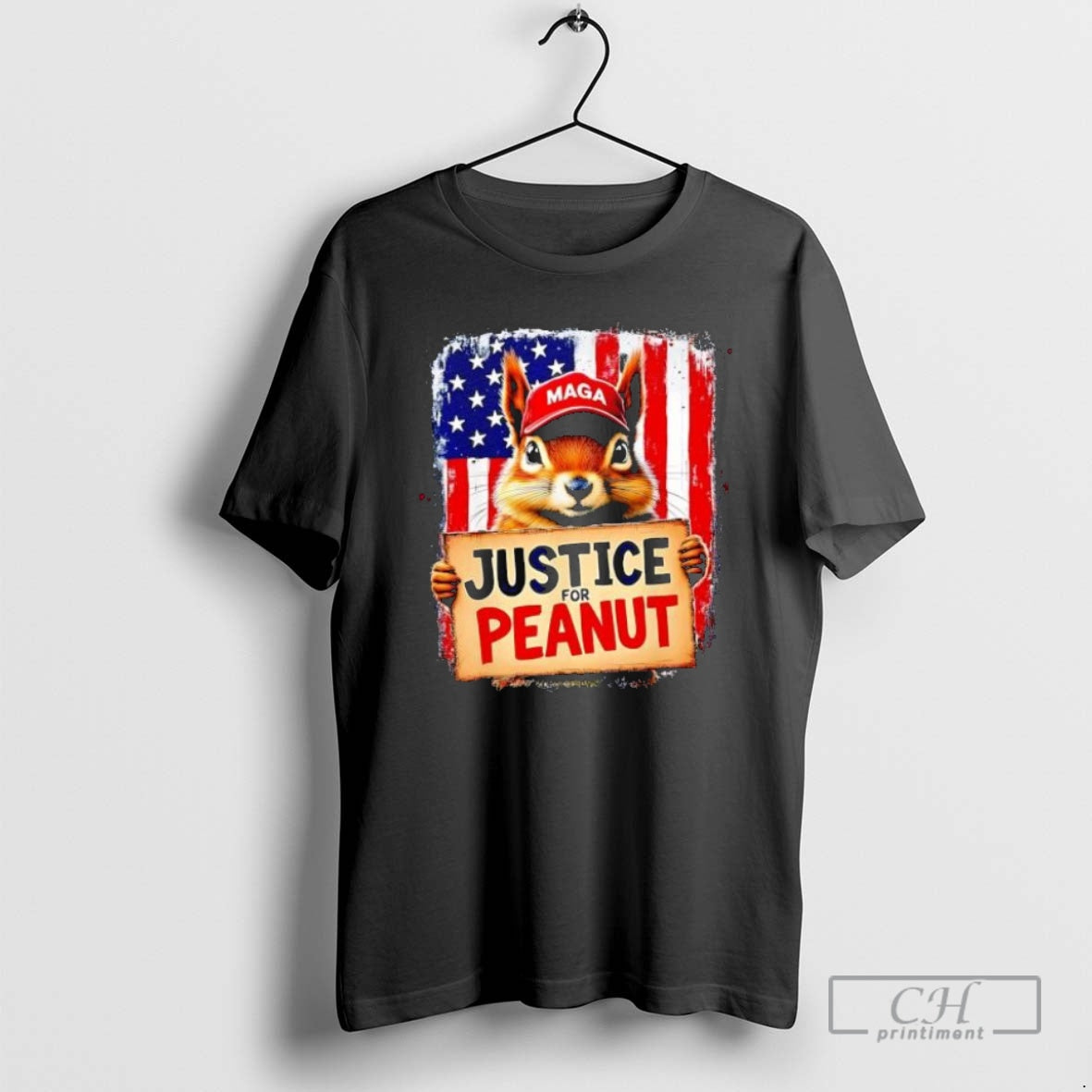 Premium Justice For Peanut The Squirrel Maga Sweater - Adult & Kids T-Shirts, Sweatshirts & Hoodies apparel design preview 1