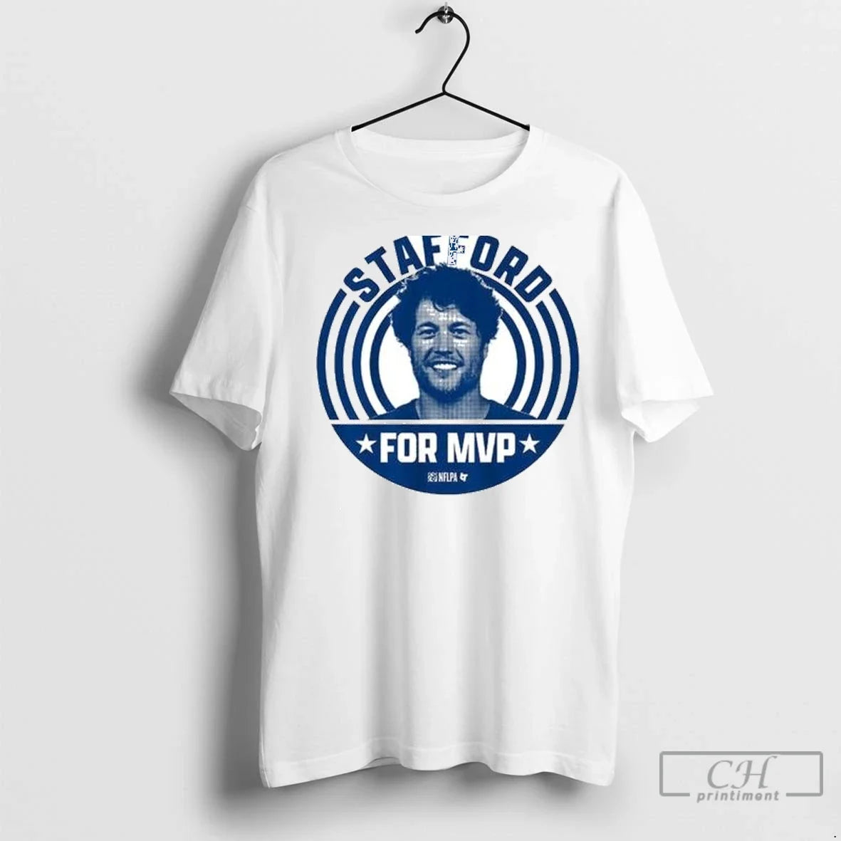 Premium Matthew Stafford For Mvp 2025 Circle White - Adult & Kids T-Shirts, Sweatshirts & Hoodies apparel design preview 1