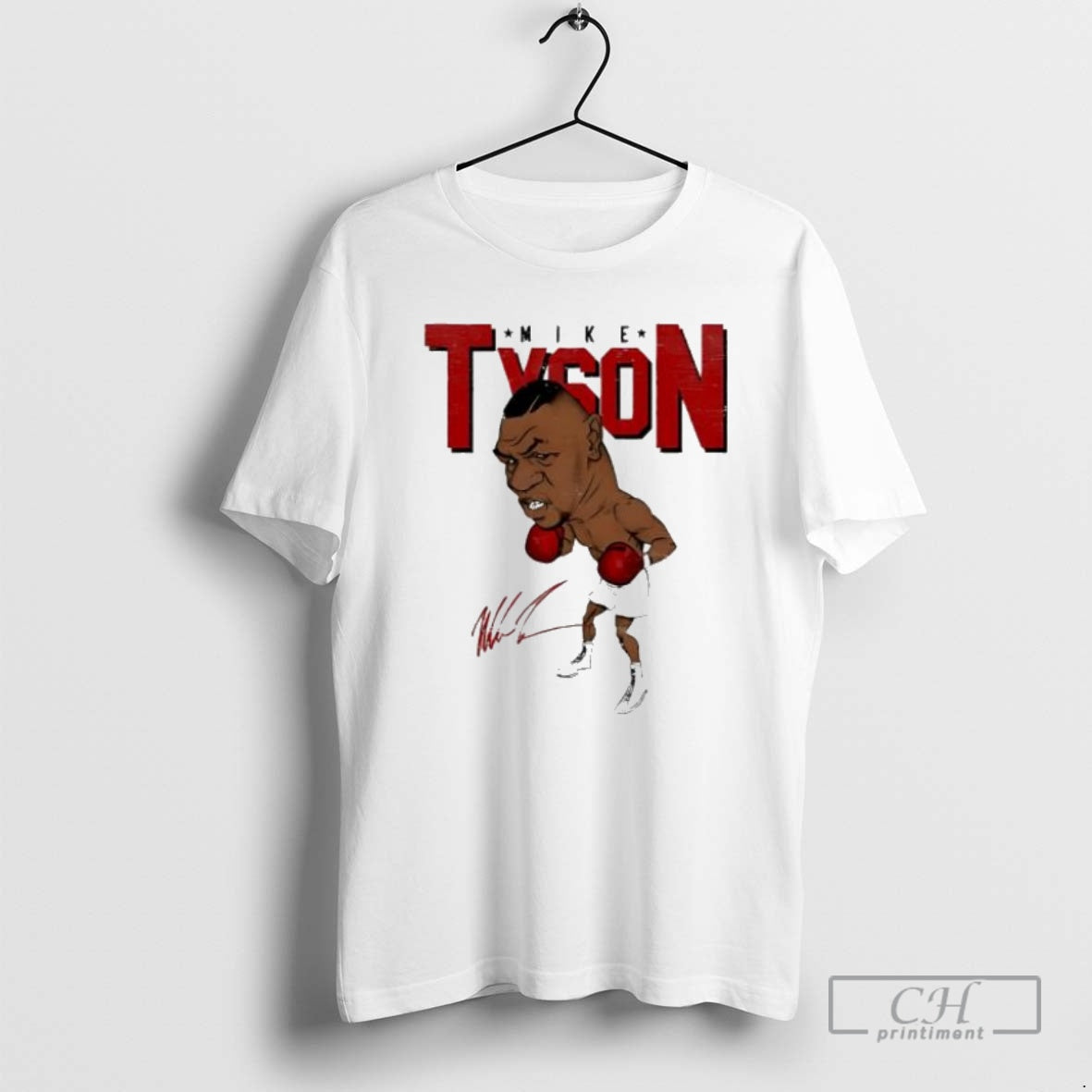 Premium Mike Tyson Cartoon Signature Sweater - Adult & Kids T-Shirts, Sweatshirts & Hoodies apparel design preview 1