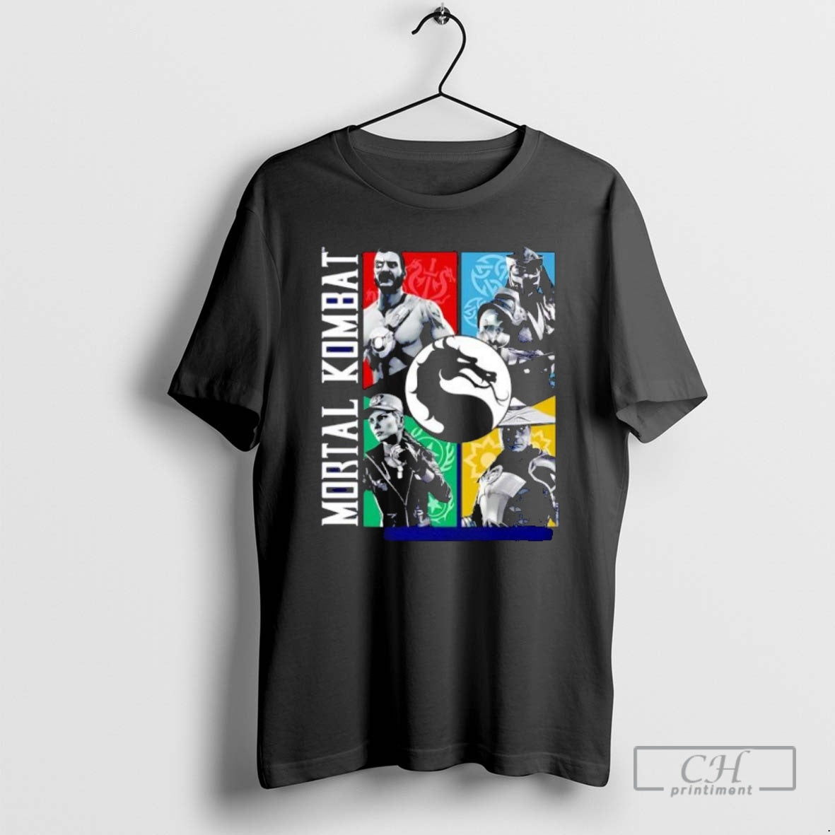 Premium Mortal Kombat Character Grid Short Sleeve - Adult & Kids T-Shirts, Sweatshirts & Hoodies apparel design preview 1