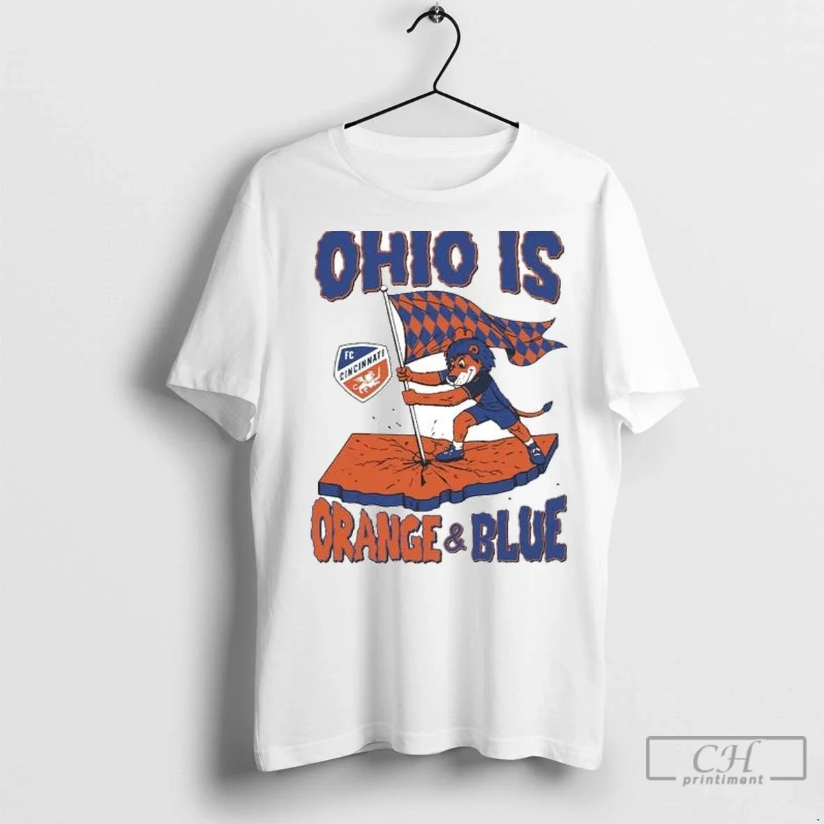 Premium Ohio Is Orange Blue Fc Cincinnati Circle - Adult & Kids T-Shirts, Sweatshirts & Hoodies apparel design preview 1