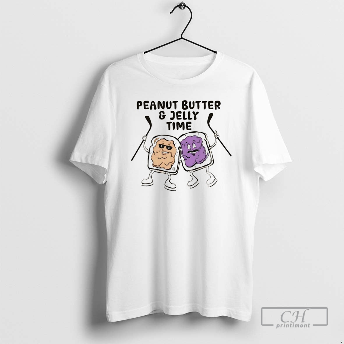 Premium Peanut Butter And Jelly Time Sandwich - Adult & Kids T-Shirts, Sweatshirts & Hoodies apparel design preview 1