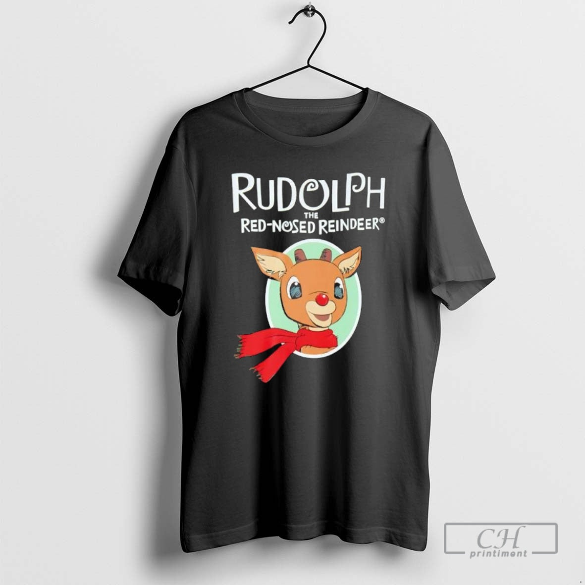 Premium Rudolph The Red Nosed Reindeer Graphic Cute - Adult & Kids T-Shirts, Sweatshirts & Hoodies apparel design preview 1