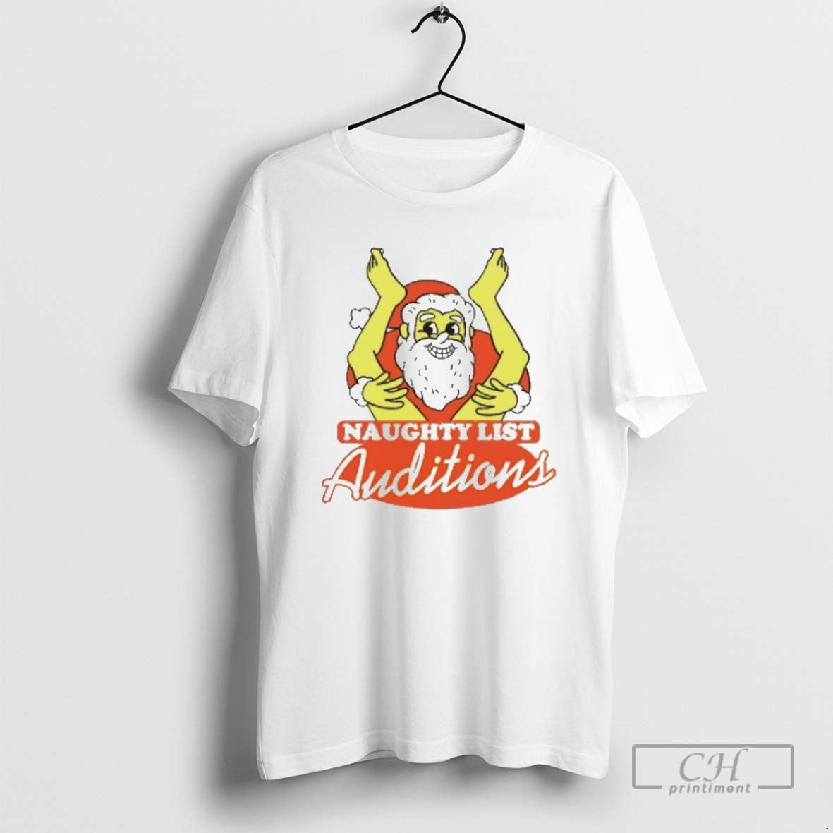 Premium Santa Claus Naughty List Auditions Sweater - Adult & Kids T-Shirts, Sweatshirts & Hoodies apparel design preview 1