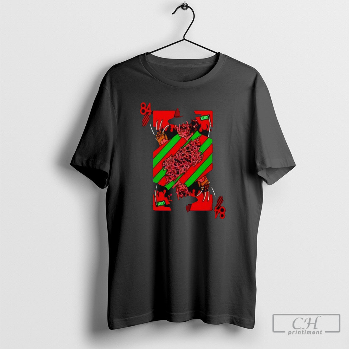 Premium Scary Freddy Krueger 84 Nightmare On Elm - Adult & Kids T-Shirts, Sweatshirts & Hoodies apparel design preview 1