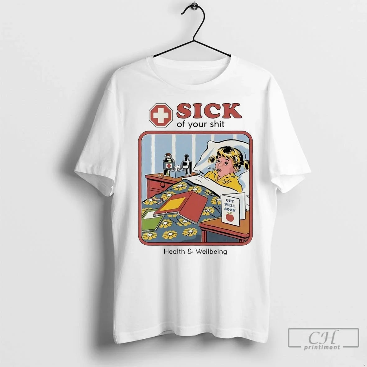Premium Sick Of Your Shit Health And Wellbeing - Adult & Kids T-Shirts, Sweatshirts & Hoodies apparel design preview 1