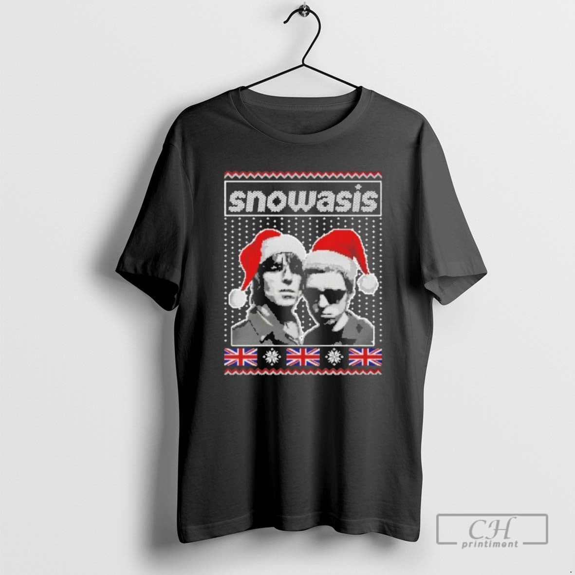 Premium Snowasis Union Jack Christmas Sweater - Adult & Kids T-Shirts, Sweatshirts & Hoodies apparel design preview 1
