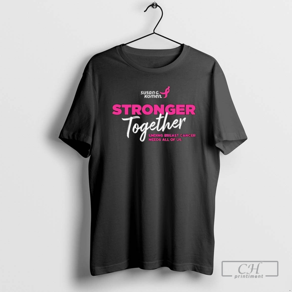 Premium Stronger Together Ending Breast Cancer Needs - Adult & Kids T-Shirts, Sweatshirts & Hoodies apparel design preview 1