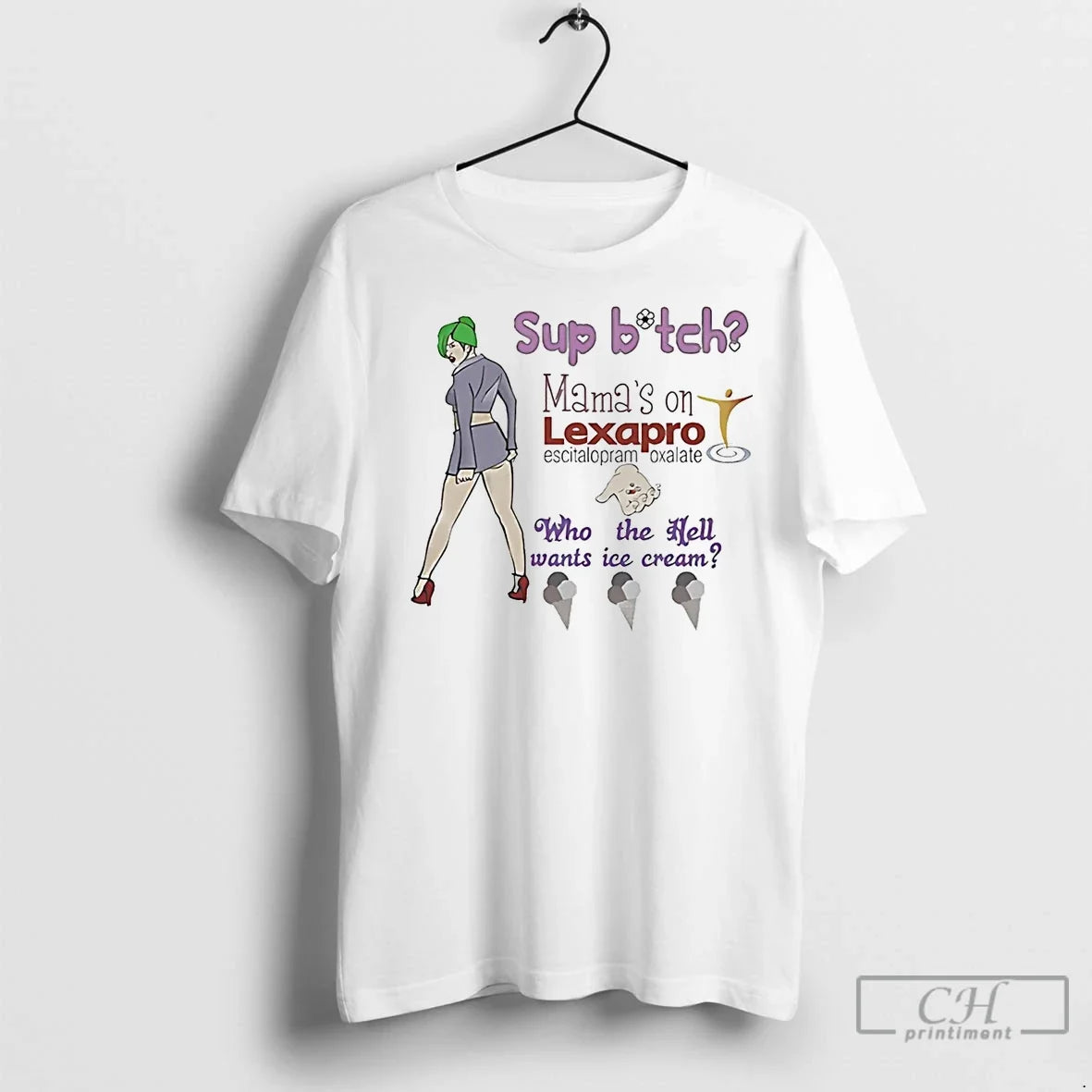 Premium Sup Bitch Mamas On Lexapro Escitalopram - Adult & Kids T-Shirts, Sweatshirts & Hoodies apparel design preview 1