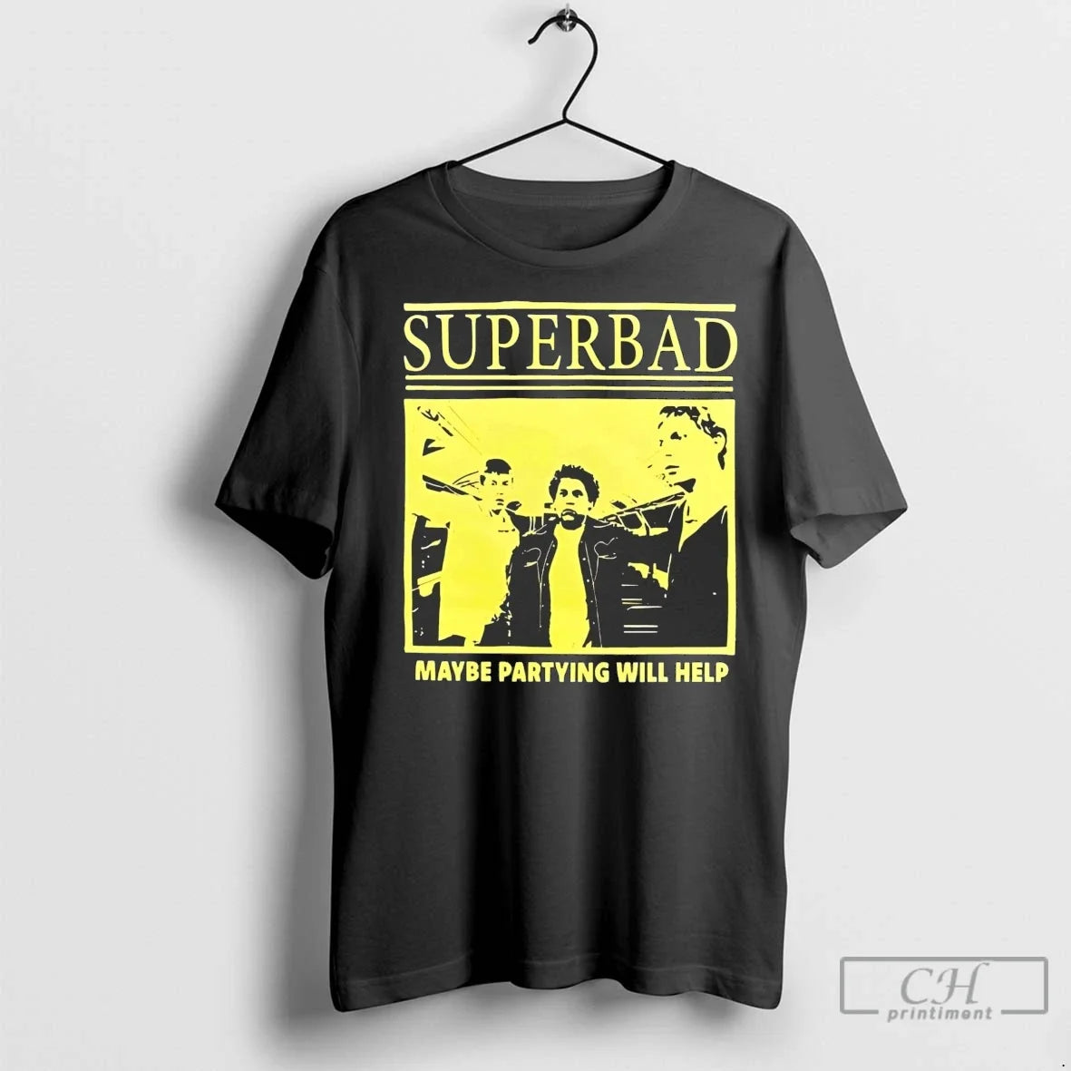 Premium Superbad Maybe Partying Will Help - Adult & Kids T-Shirts, Sweatshirts & Hoodies apparel design preview 1