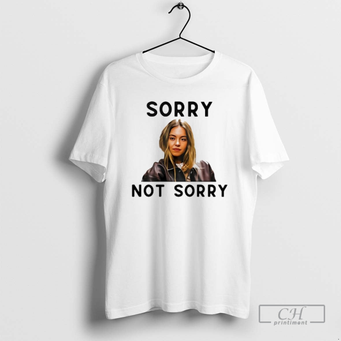 Premium Sydney Sweeney Sorry Not Sweater - Adult & Kids T-Shirts, Sweatshirts & Hoodies apparel design preview 1