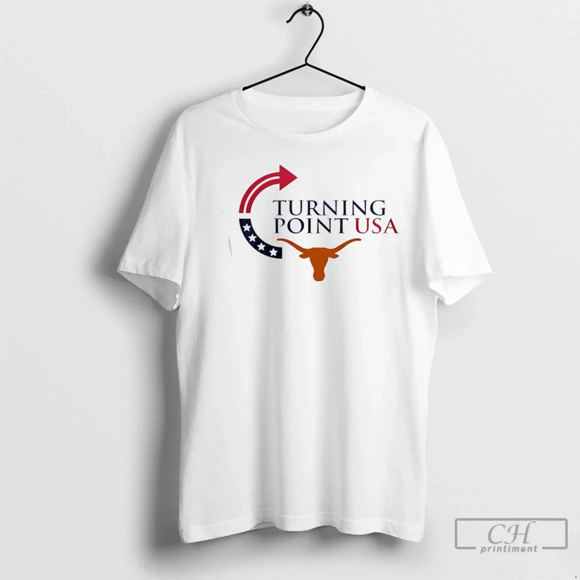 Premium Texas Longhorns X Turning Point Usa Freedom - Adult & Kids T-Shirts, Sweatshirts & Hoodies apparel design preview 1