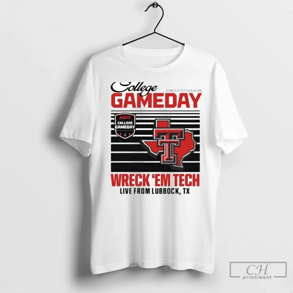 Premium Texas Tech Espn College Gameday Wreckem Live - Adult & Kids T-Shirts, Sweatshirts & Hoodies apparel design preview 1