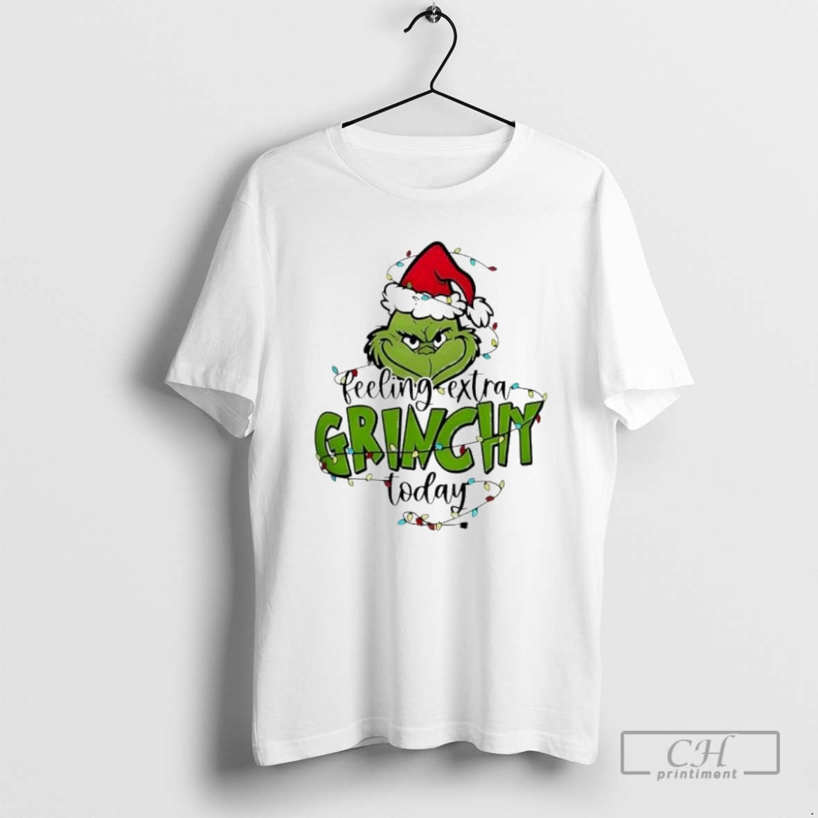 Premium The Grinch Feeling Extra Grinchy Today - Adult & Kids T-Shirts, Sweatshirts & Hoodies apparel design preview 1