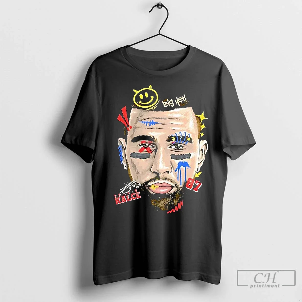 Premium Travis Kelce Big Yeti Portrait - Adult & Kids T-Shirts, Sweatshirts & Hoodies apparel design preview 1