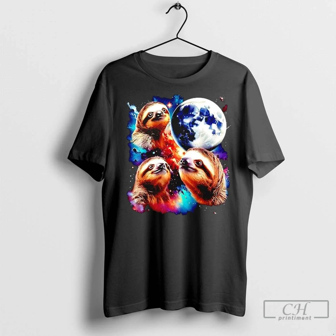 Premium Triple Moon Sloths Graphic - Adult & Kids T-Shirts, Sweatshirts & Hoodies apparel design preview 1