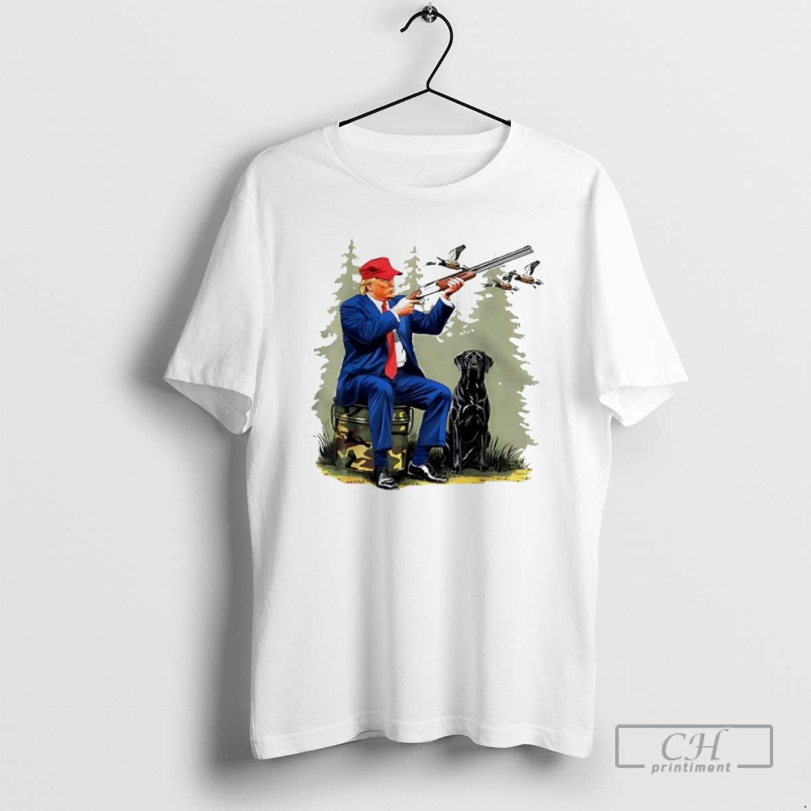 Premium Trump Hunting Duck Sweater - Adult & Kids T-Shirts, Sweatshirts & Hoodies apparel design preview 1