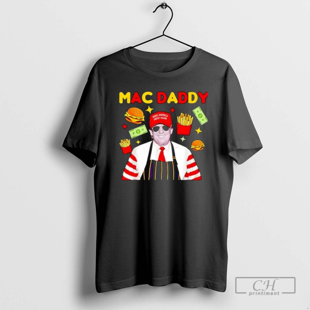 Premium Trump Mac Daddy Money Burger Sweater - Adult & Kids T-Shirts, Sweatshirts & Hoodies apparel design preview 1