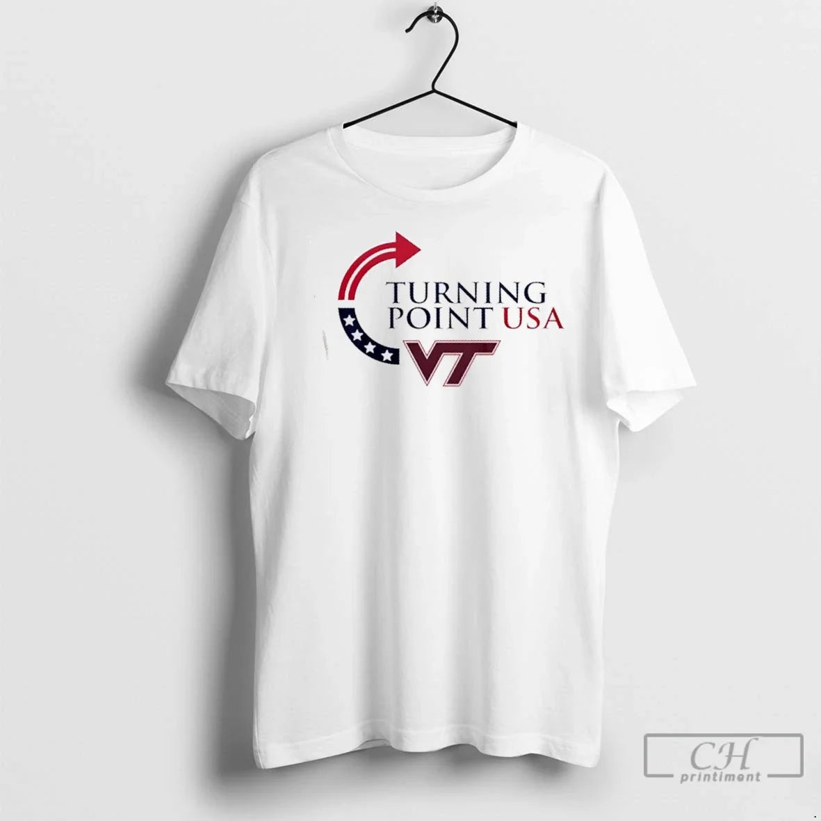 Premium Virginia Tech Hokies X Turning Point Usa - Adult & Kids T-Shirts, Sweatshirts & Hoodies apparel design preview 1