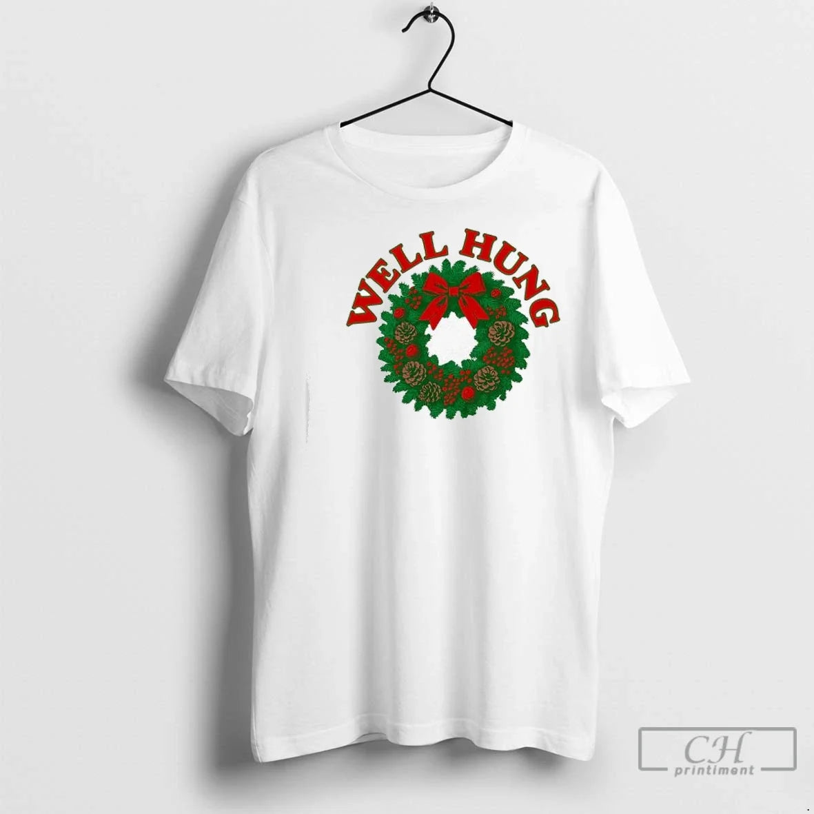 Premium Well Hung Green Pine Boughs Christmas Graphic - Adult & Kids T-Shirts, Sweatshirts & Hoodies apparel design preview 1