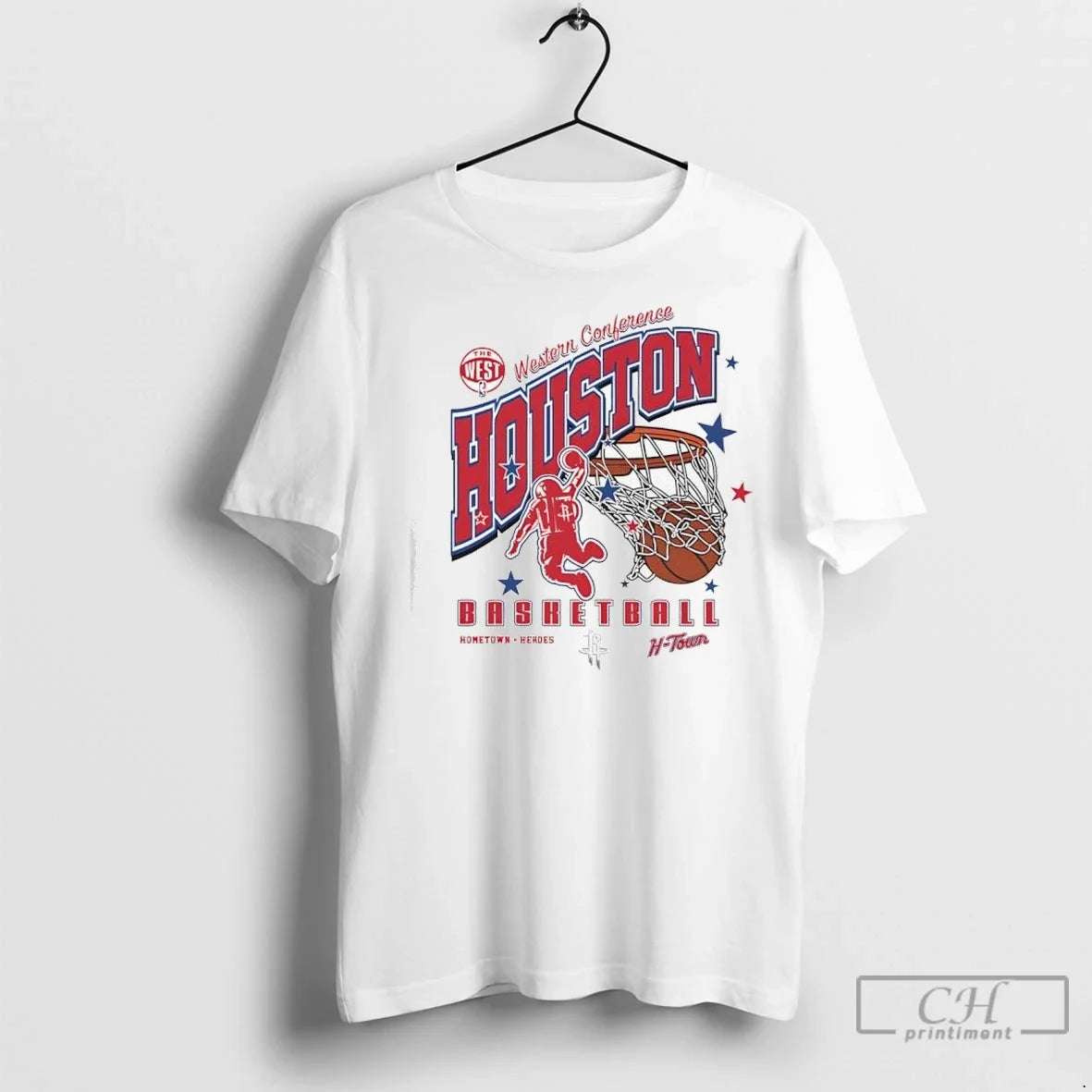 Premium Western Conference Houston Rockets 2025 - Adult & Kids T-Shirts, Sweatshirts & Hoodies apparel design preview 1