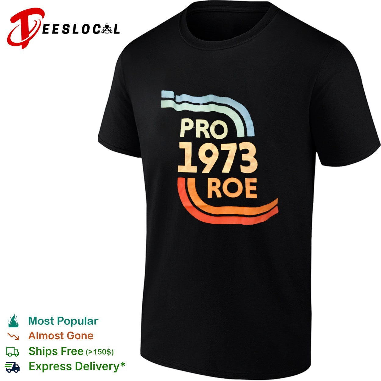 Pro 1973 Roe retro 70s - Adult & Kids T-Shirts, Sweatshirts & Hoodies apparel design preview 1