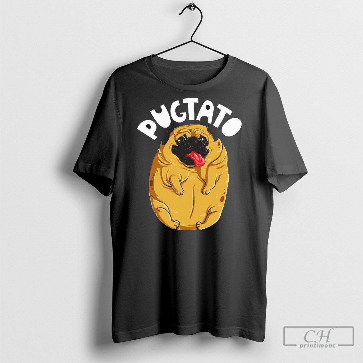 Pugtato Pug Potato - Adult & Kids T-Shirts, Sweatshirts & Hoodies apparel design preview 1