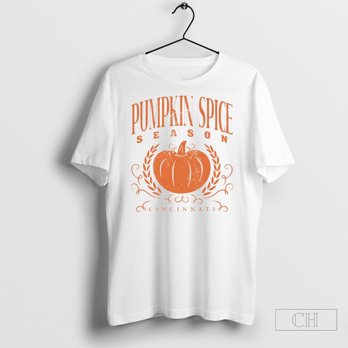 Pumpkin Spice Season Cincinnati Halloween - Adult & Kids T-Shirts, Sweatshirts & Hoodies apparel design preview 1