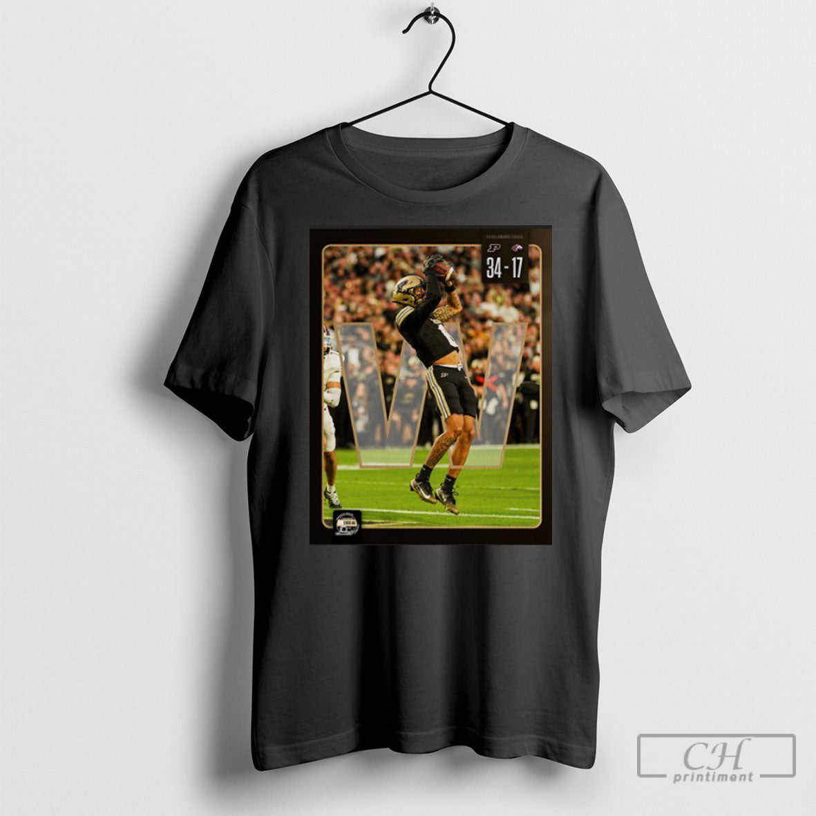 Purdue Boilermakers Win 34 17 Southern Illinois - Adult & Kids T-Shirts, Sweatshirts & Hoodies apparel design preview 1